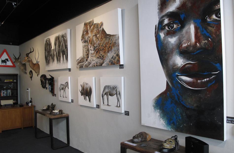 The work of South African artist Junaid Sénéchal-Senekal is on display.