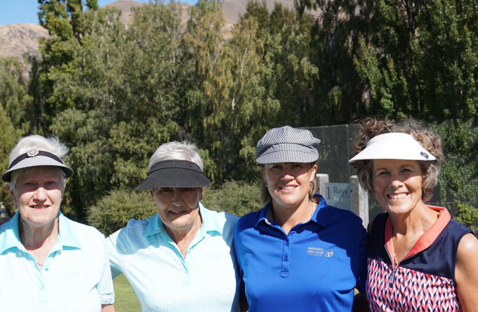 Noelene Raffills, Heather Malcolm, Tania Waghorn and Diane Webster, all of Wanaka.