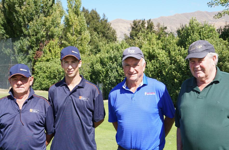Jim Paddon, of Waikaka, Nick Enright, of Hawea, and Tony Brent and Stewart Anderson, both of Wanaka.