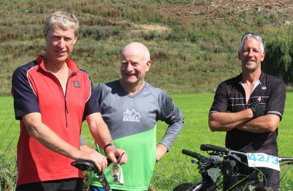 Tony Caldwell and Marcus Brown, both of Oamaru, and Kelvin Weir, of Duntroon.