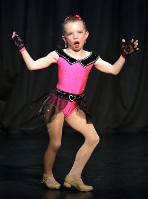 Lucia Morey dances to You're the One That I Want.