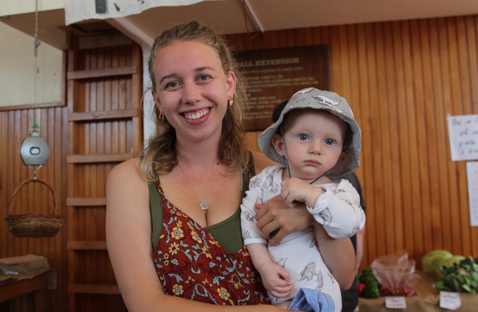 Alex Doyle and her son Alby Deuchrass (7 months), of Riverton. 