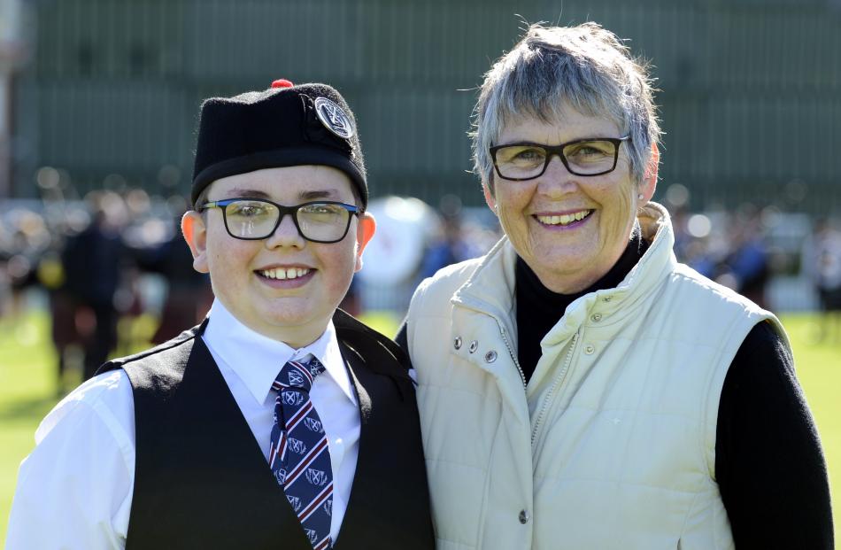 James Hole (11) and Judy Austin, both of Christchurch.
