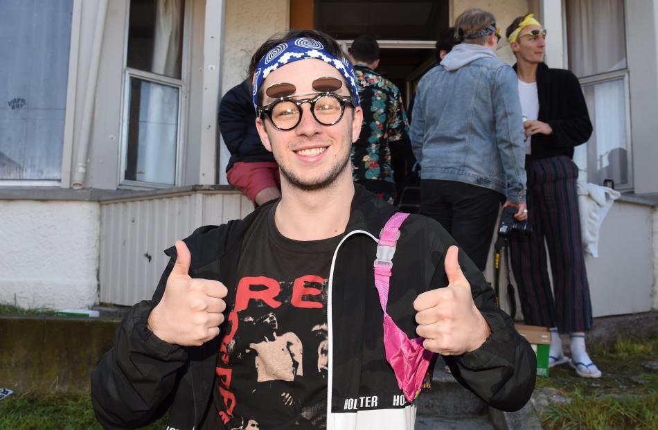 A resident of 15 Hyde St, Jack Manning, enjoys partying with 3600 others at the annual Hyde St...