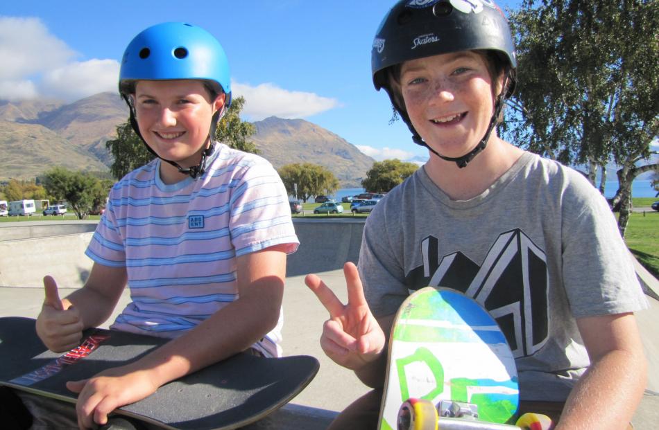 Max Byrne (12) and Oscar Goodwin (13), both of Wanaka.
