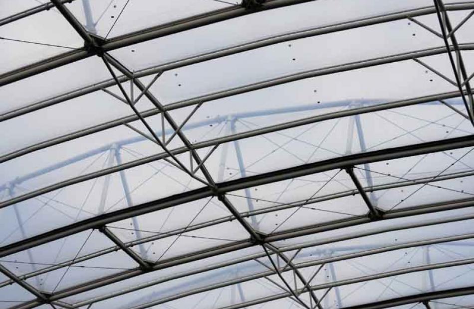 Forsyth Barr Stadium nears completion.