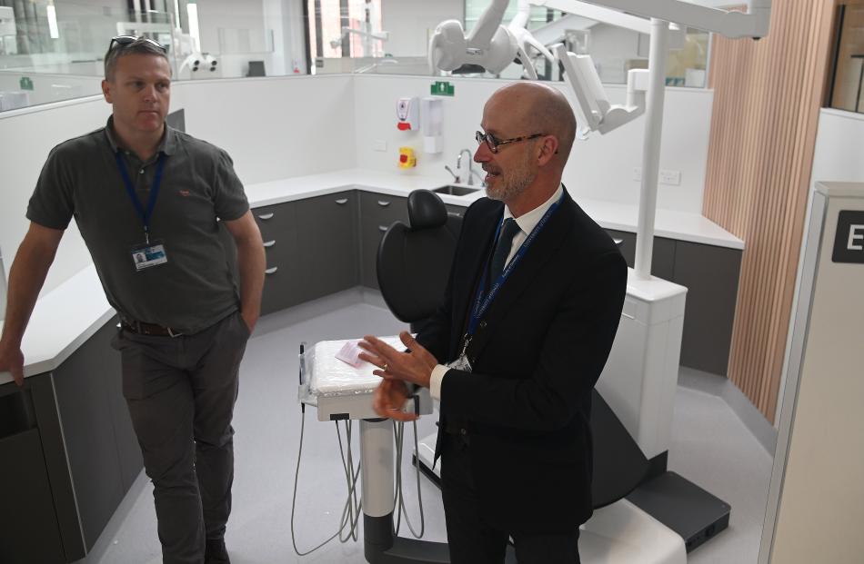 Project director Jamie Cargill (left), with Faculty of Dentistry organisational delivery project...