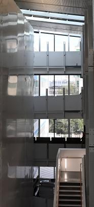 A view inside the new four-storey building. 
