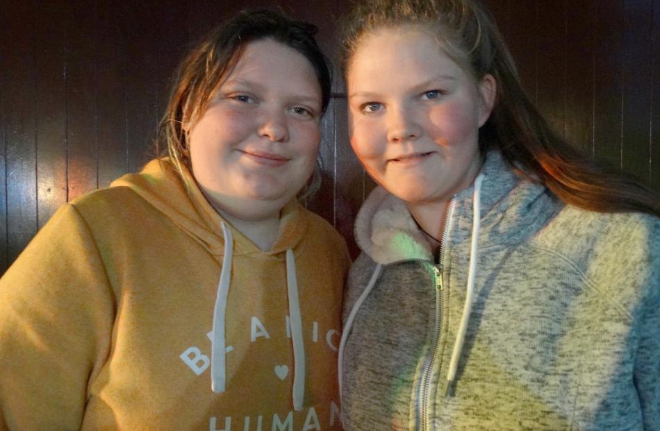 Olivia Muir (16), of Waimate, and Anthea Gosling (16), of Oamaru.