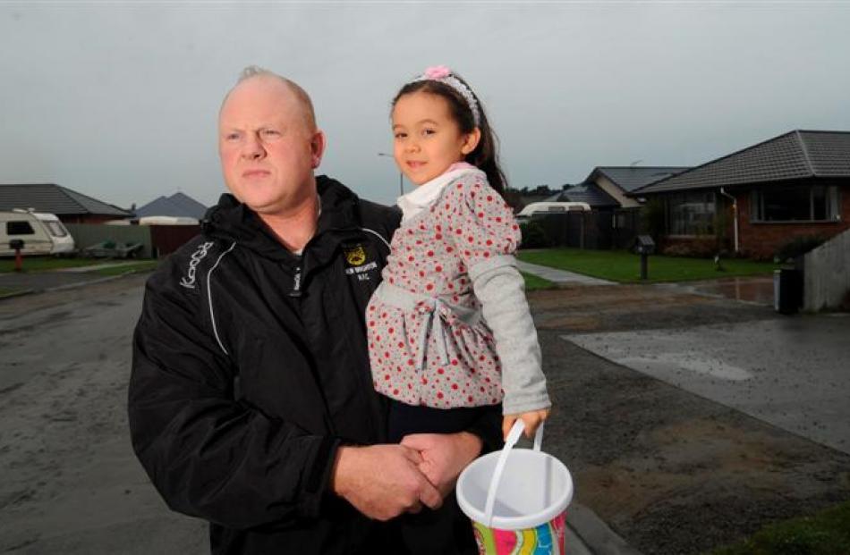 Roddy Butt with daughter Tanisha (4), of Bexley.