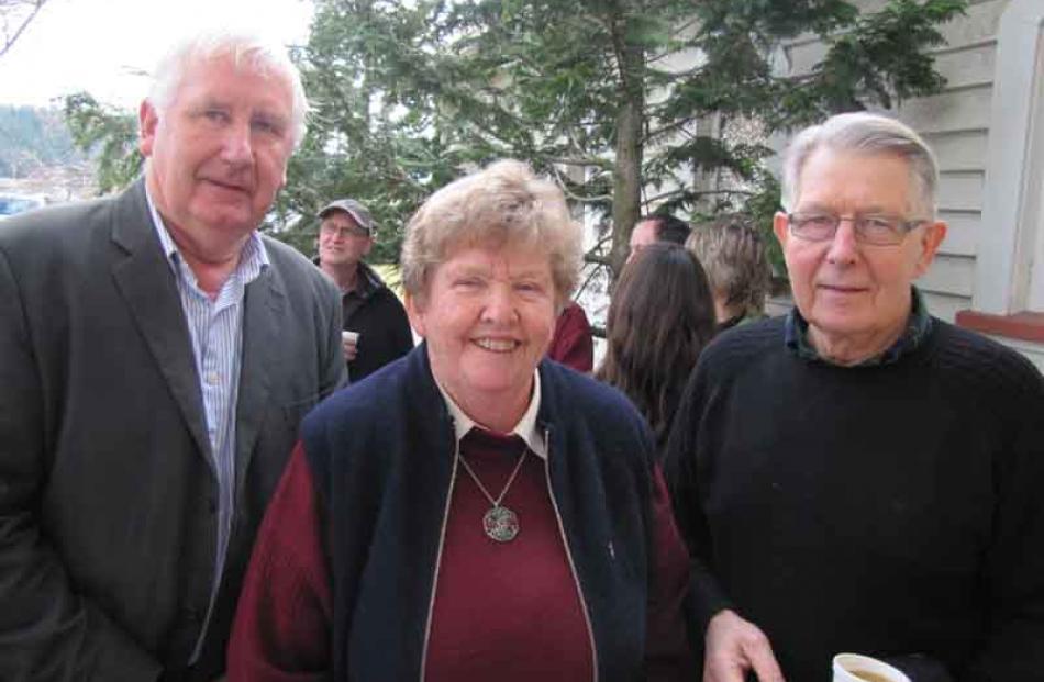 John Perriam, of Tarras, Rev Catherine Little and Reg Weeks, both of Wanaka.