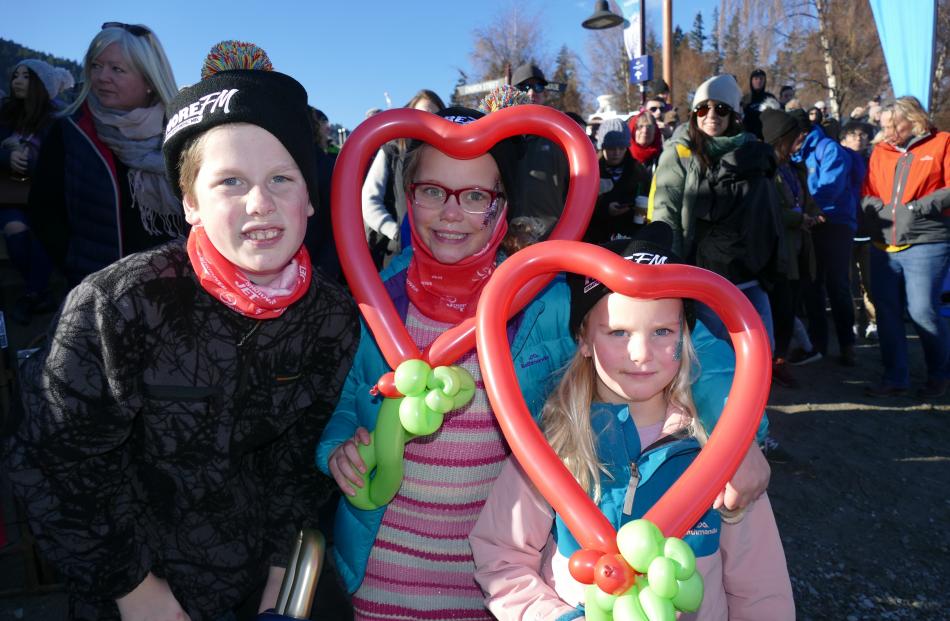 Zac Burt (10), Maddie Burt (8) and Hayley Burt (5), all of Bluff.