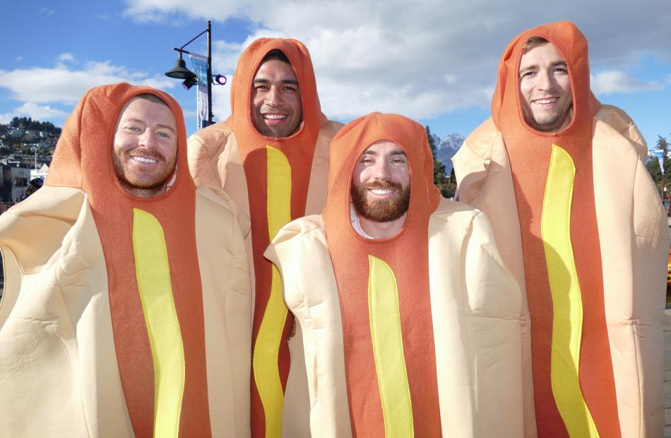 Dodgeball team Skilli Sausages: Paul Skyllas, Pat Morales, Jason Skyllas and James Pearce, all of...