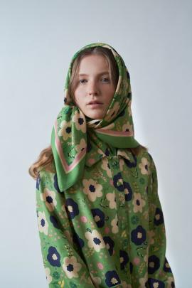 Rosebud scarf by Kate Sylvester.