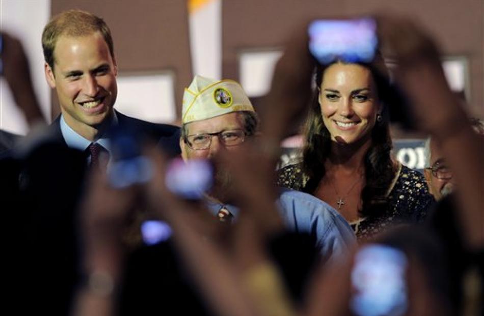 The Duke and Duchess of Cambridge mingle with crowd members at the Service Nation: Mission Serve ...