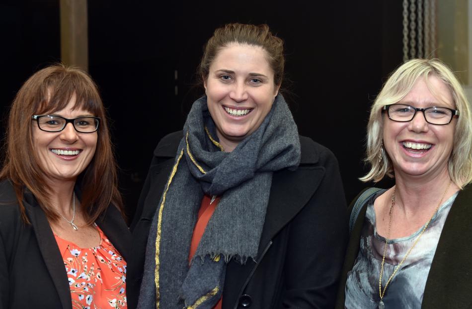 Theresa Laws, of Dunedin, Laura Lake, of Alexandra, and Anne-Marie Wells, of Dunedin.