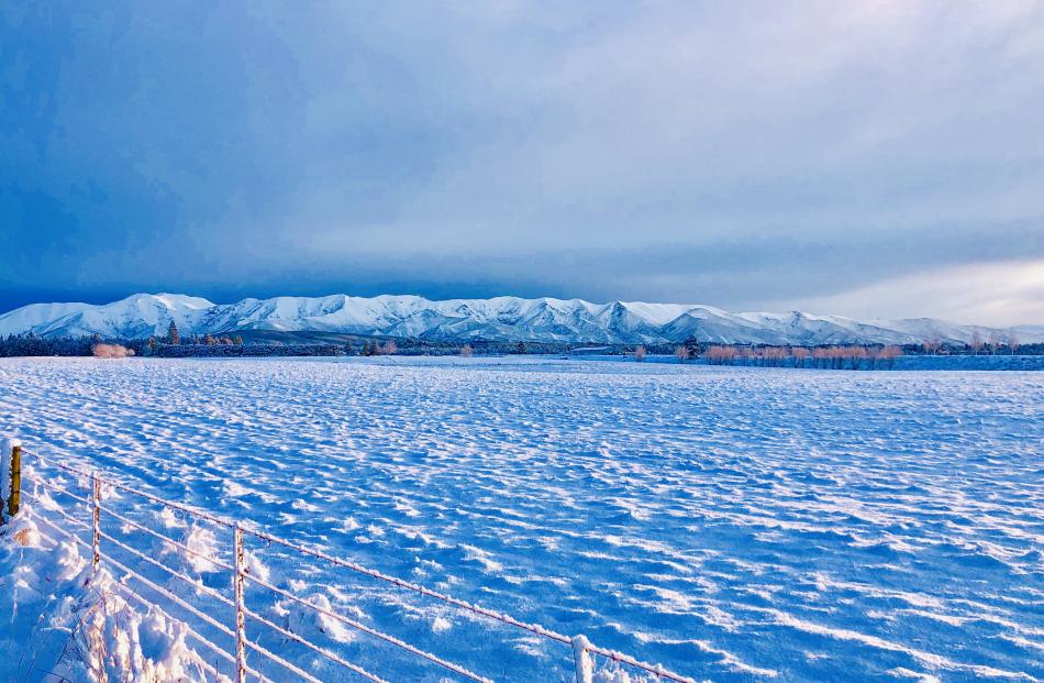 Naseby was a winter wonderland yesterday. Photo: Andrew McNeill