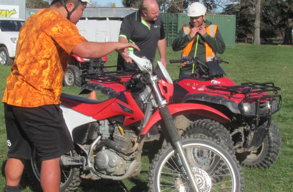 Health and safety is a big part of the training for quad bike and motorcycle use on farms.