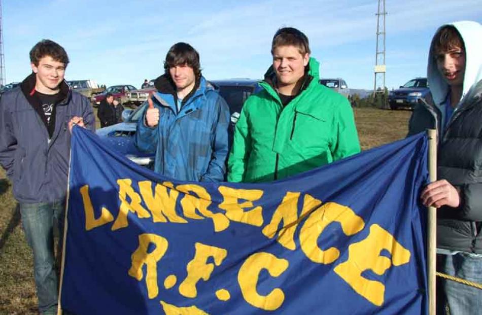 Tom Blackmore (16), of Lawrence, Adam Dickey (17), of Waitahuna, Zach Martin (16), of Lawrence,...