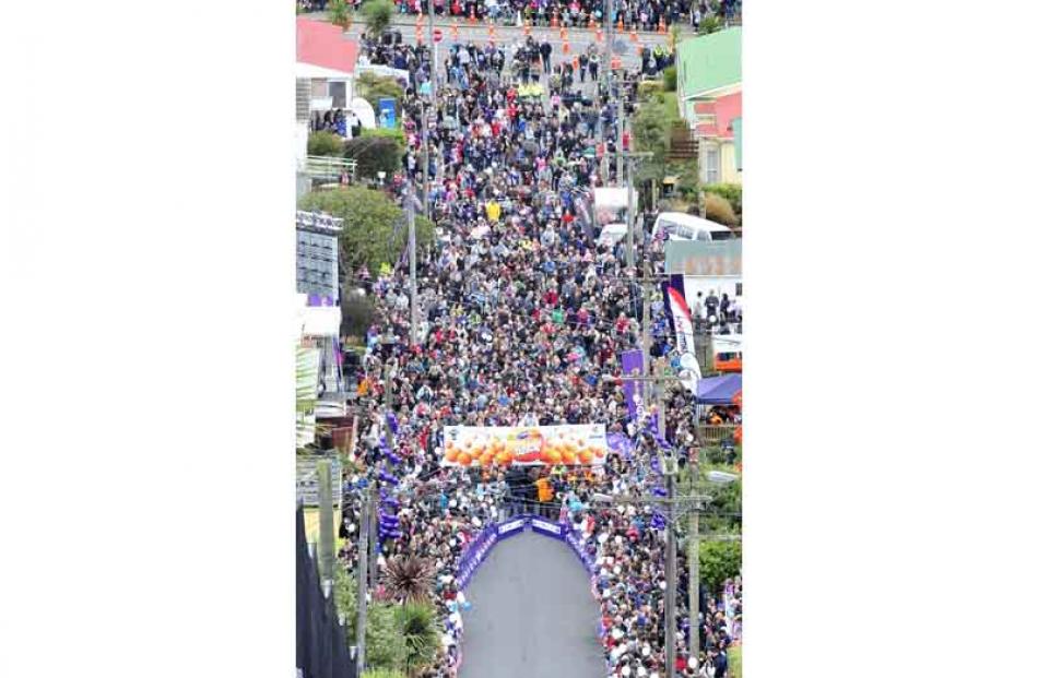 The annual Cadbury Jaffa Race was held on Friday at Dunedin's Baldwin Street, the steepest street...