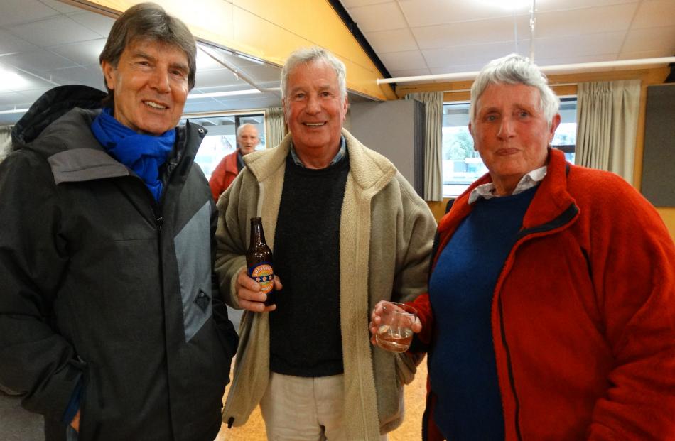 Bern Healy, Jim and Sue Adkins, all of Lake Hawea.