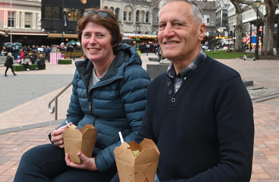 Brownyn Nichols and Allan Dellow, of Timaru. Photo: Linda Robertson