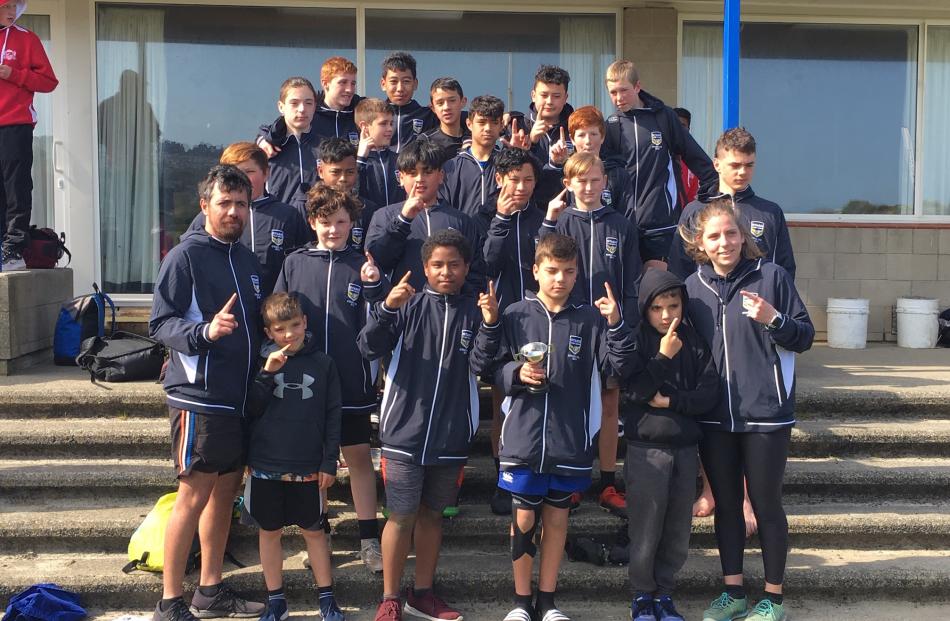 The Otago team that won the 13s boys grade. Photo: Supplied