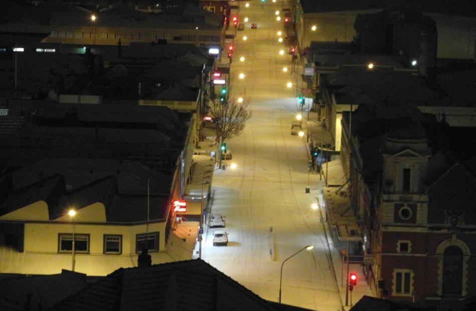 St Andrew St in Dunedin. Photo Rasika Withanawasam