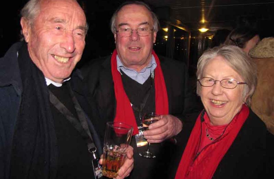 From left, Don Spary, of Arrowtown, Simon Stamers-Smith and Mary Stamers-Smith, of Queenstown.