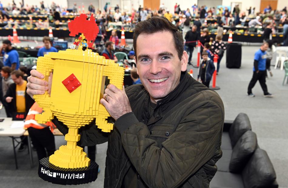 Cade Franklin (top) won Lego Masters Australia at the Brick Lego event at the Edgar Centre.