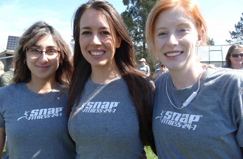 Christina Wilson, Samantha Martin and Hannah Walker, all of Oamaru.