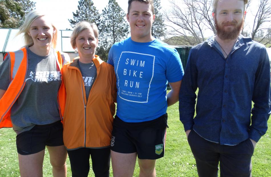 Beatrice Day, Helen Martin, Jake Day and Matt Davey, all of Oamaru.