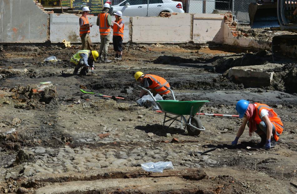 The archaeological team works on the site in 2016. PHOTO: GERARD O'BRIEN
