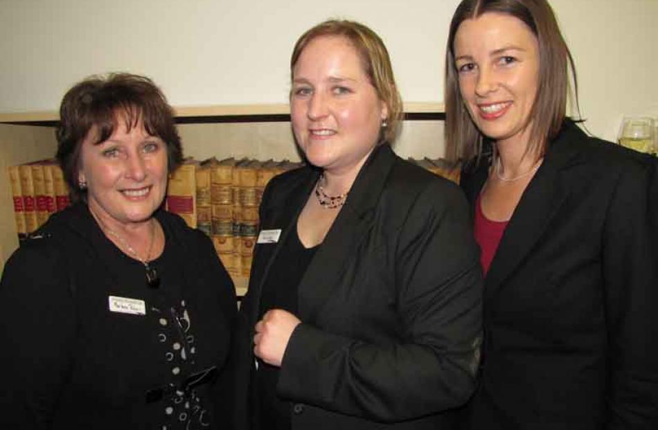 Marlene Polson, of Arrowtown, Nicky Elliot, of Invercargill, and Helen Clarke, of Cromwell.
