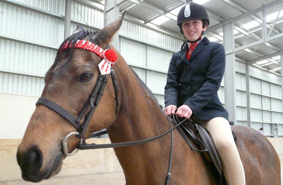 Zakeira Smith (12), of Tapanui, attended the show to learn new things and hone her equestrian...