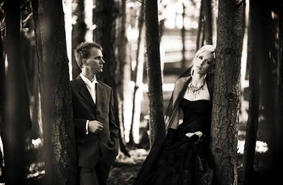 Leonard Corser and Brie Gough, who were married in Queenstown in August last year. Photo by...