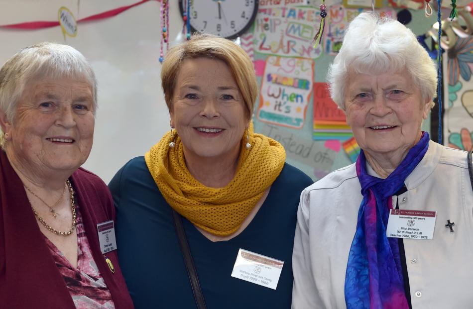 Dianne Casey, Stefany Frost Casey and Sister Rita Bonisch, all of Dunedin 