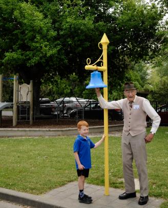 Des Terry, aged 89, the oldest former pupil to attend the Loburn School (incorporating Okuku...