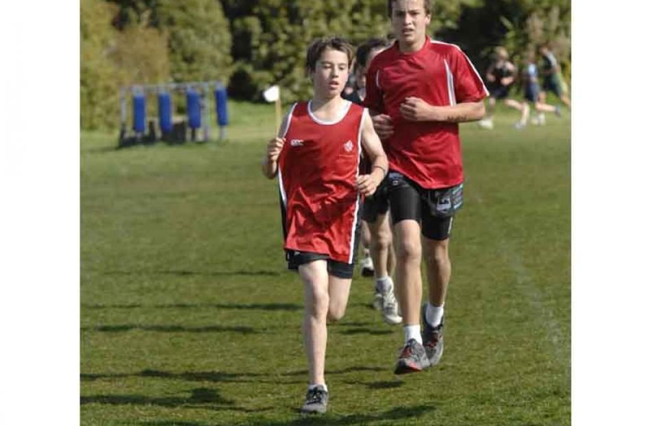 Competitors in the Year 8 boys' section.