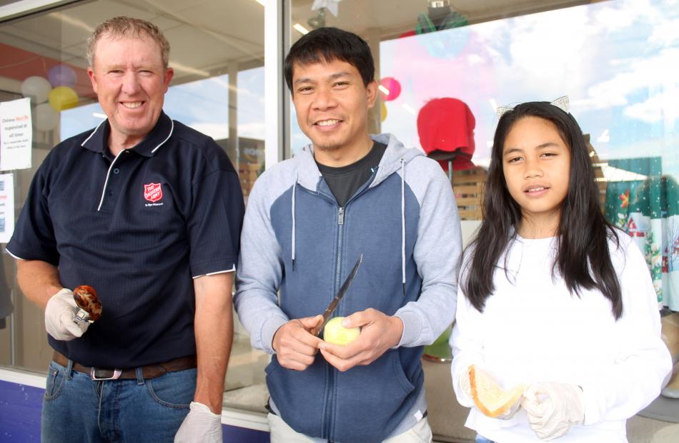 Winton Salvation Army members Andrew Sim, Ian Enot and Anne Enot (12).