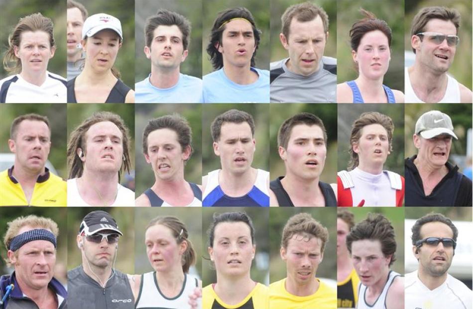 Competitors from the 2011 Dunedin Marathon. Prints available from Otagoimages.co.nz or at the...