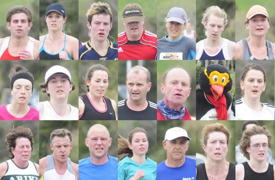 Competitors from the 2011 Dunedin Marathon. Prints available from Otagoimages.co.nz or at the...