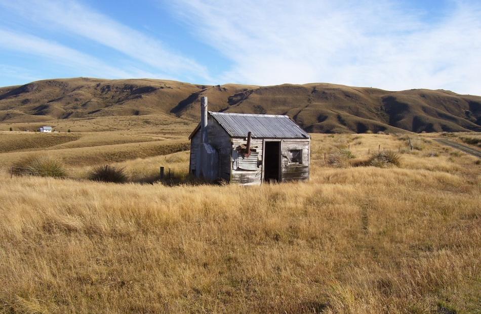 Historic musterers' hut.