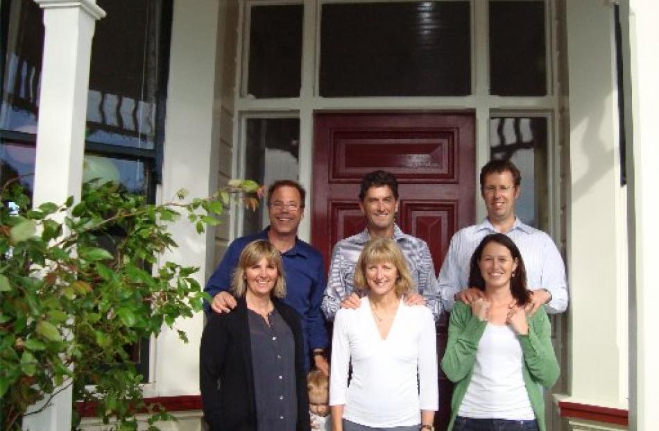 The proud owners: Tim and Monica Wren, Rob and Anwyn Walker, Gene and Anna 
...