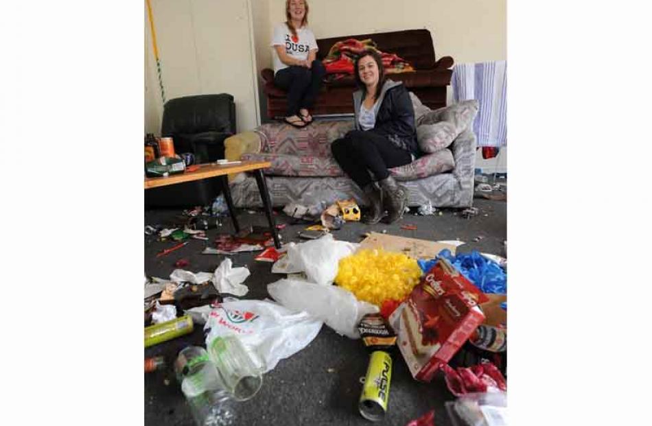 Louise Amey (left) and Natasha Hollows in their flat at 15 Ethel Benjamin Place, an entrant in...