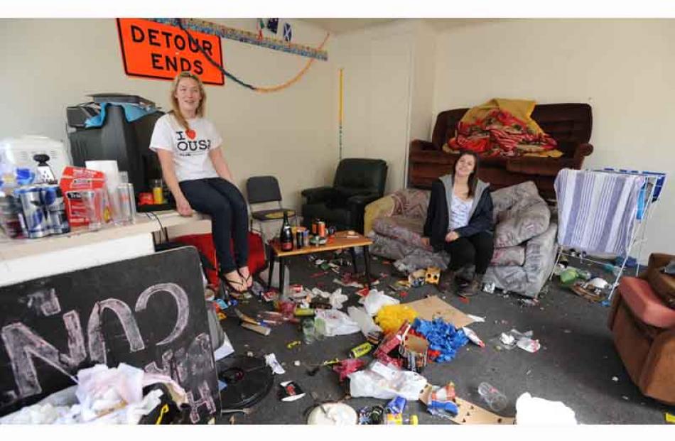 Louise Amey (left) and Natasha Hollows in their flat at 15 Ethel Benjamin Place, an entrant in...