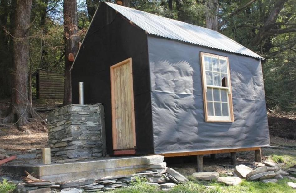 The new 'old' schoolhouse takes shape on Friday.