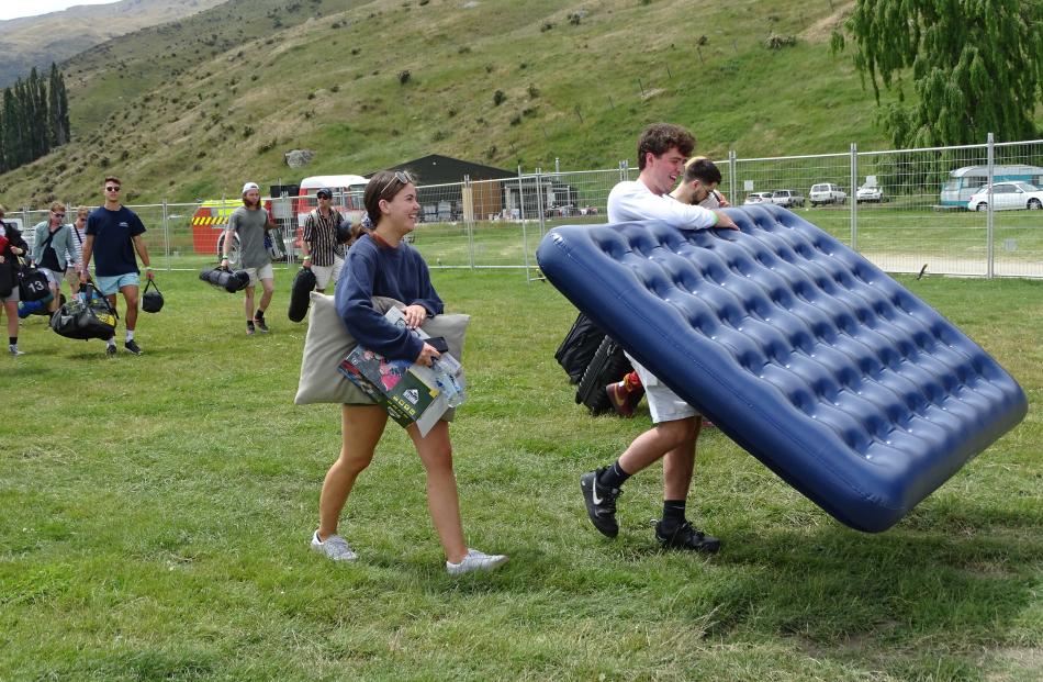 Some campers came more prepared than others on the first day of the R&A music festival in...