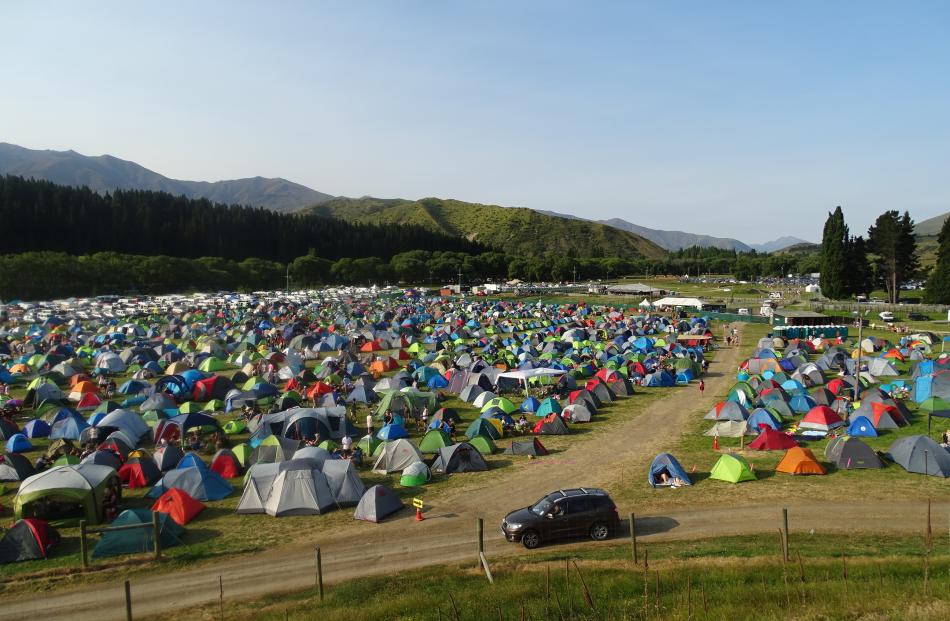 Five and a-half thousand festival-goers stayed overnight in tents at the Rhythm and Alps three...