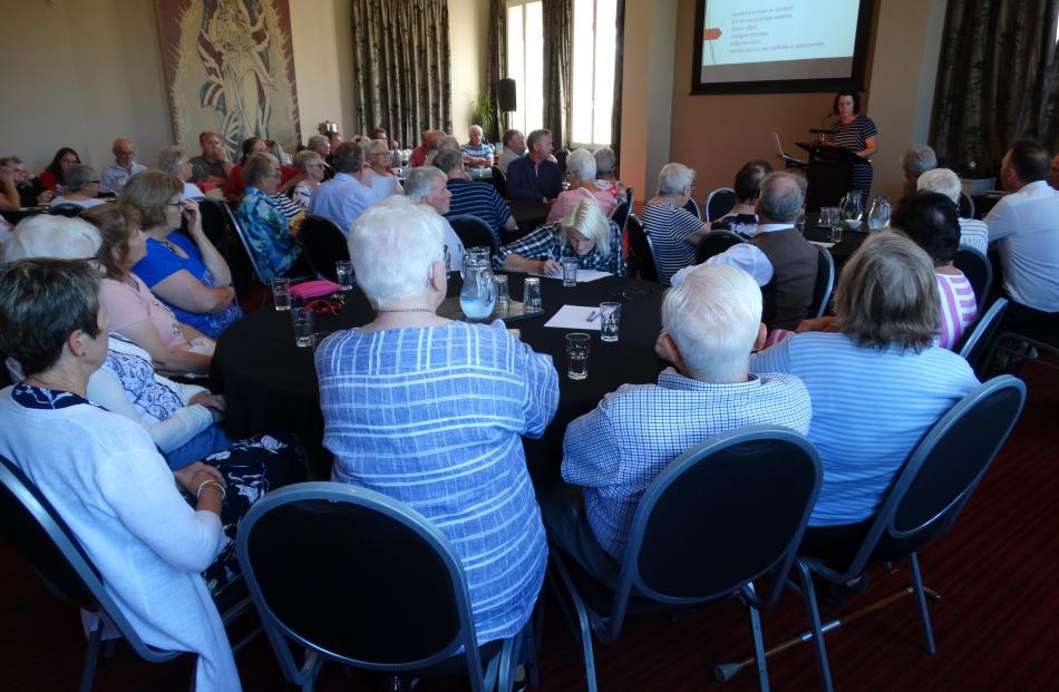 About 45 people attended the first of four community meetings on proposed changes at Oamaru...